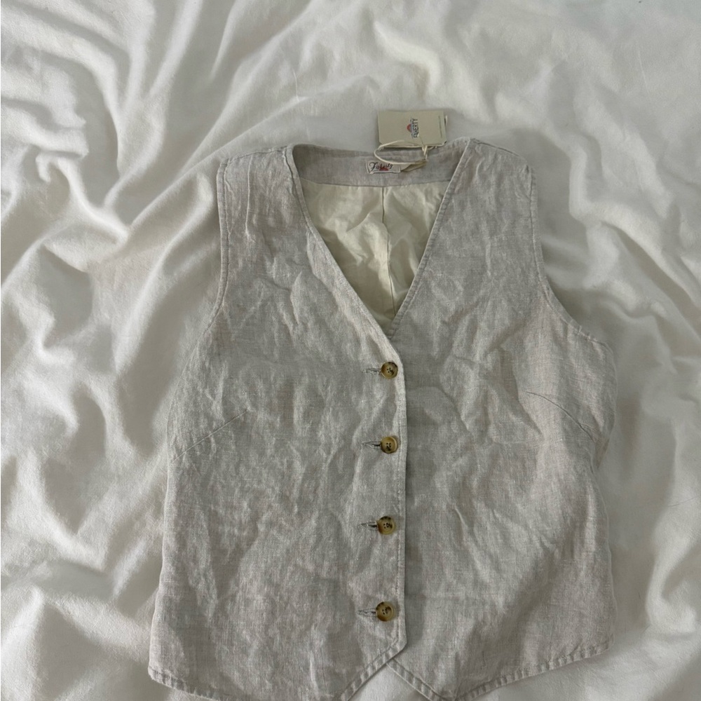 Faherty Linen Vest